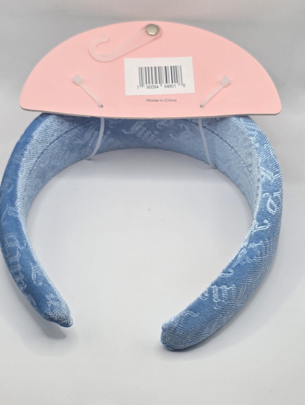 Juicy Couture Sky Blue Velvet Headband - Picture 6 of 6